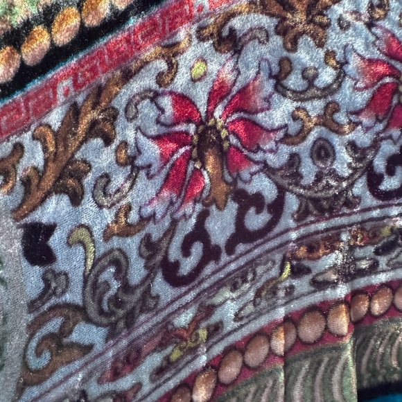 Johnny Was Colorful Patterned Velvet Tunic - Picture 5 of 7